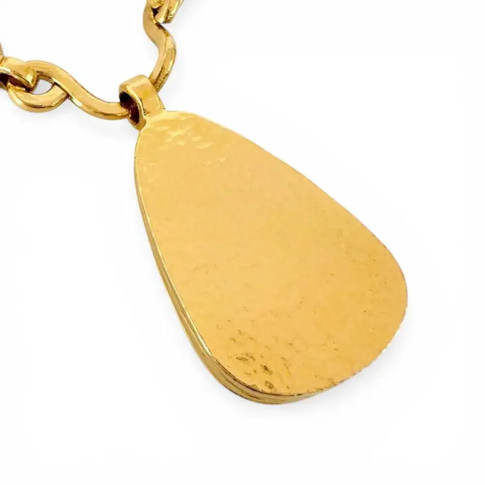 Chanel Cc Logo Pendant Necklace Metal #266499C12B